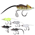 Miniatyrbilde 3 av 8: 6 stk 5,5 cm/10,5 g paljett kunstig frosk fiske lokker hardt agn med kroker fiskeutstyr tilbehør