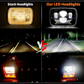 Miniatyrbilde 8 av 8: 180W 5x7 6X7 Rektangulære LED-lastebillhovedlys Vanntett arbeidslys Støvtett LED-frontlykt
