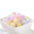 Miniatyrbilde 4 av 5: 30-50 stk. Fargerike AB Frostede Klare Akrylkuler for DIY Smykkelaging Håndlagde Tilbehør Størrelse 8-15mm FrostetGul 10mmx50stk