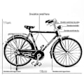 Miniatyrbillede 2 af 5: 1:10 Legering Klassisk Retro Cykel Model Ornament Rød ManStyle