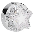 Miniatyrbillede 2 af 8: Loftslampe Femspidset stjerneformet rustfrit stål Loftslampe Hvid lysfarve til reol Badeværelse Veranda Korridor Køkken