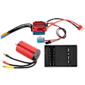 Miniatyrbillede 6 af 8: Børsteløs motor ESC-sæt 5900KV vandtæt børsteløs motor 35A ESC programmeringskort kombosæt til HSP til 1/12 RC-bil