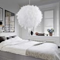 Miniatyrbilde 2 av 5: Dww-Fjærlampe, Moderne Kuleformet Lysekrone 30CM, E27 Taklampe Dekorativ, for Stue Soverom Barnerom Gutter