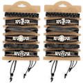Miniatyrbillede 1 af 8: 12 stk. håndstrikkede armbånd i ko-spaltet læder, unisex flettet moderigtigt håndledsmanchet dekoration