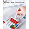 Miniatyrbillede 3 af 5: Tastatur Rengøringskit - 2 stk Bløde Børster, Støvfjernere, Tastaftrækker, Multifunktionelle Computer Rengøringsværktøjer