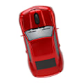 Miniatyrbillede 8 af 8: Racerbil trådløs mus Sportsvogn computermus 2.4 GHz LED-lys 1600 DPI optisk sensor til OS X PC rød