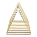 Miniatyrbillede 2 af 8: Multifunktionel Iron Triangle Desktop Bogreol Bøger Magasiner Rack Holder Guld