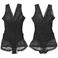 Miniatyrbillede 6 af 8: Buttock Lifting Tummy Control Body Shapewear Slimming Waist Trainer Girdle Bodysuit (Sort) M