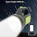 Miniatyrbillede 3 af 5: Lommelygte LED Søgelygte 2 Tilstande 8000LM Lys Håndholdt Lampe