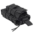 Miniatyrbild 2 av 8: Utomhus bärbar ammunitionsklämma hållare midjeförvaringsväska Mini Pack Mag Pouch för jakt (svart)
