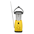 Miniatyrbild 5 av 8: Solardriven handvev AM FM-radio - Bärbar solnödradio med LED-lampa för utomhusbruk