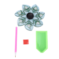 Pikkukuva 6 / 8: Timanttimaalaus DIY Pyörivä Mandala Piirustussetti Timanttiporalla Kynällä Käsityö Koti Koriste Lahja