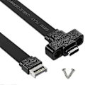 Miniatyrbild 2 av 5: 50 cm USB 3.1 Frontpanel Typ E till Typ C Förlängningskabel, Gen 2 (10 Gbit/s) Intern Adapterkabel