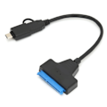 Pikkukuva 1 / 8: USB3.0 SATA -sovitin TypeC USB3.0 - SATA 7 15-nastainen helppokäyttöinen kaapeli ulkoisille 2,5 tuuman kiintolevyille tukee OTG:tä