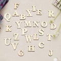 Pikkukuva 4 / 8: Puiset itseliimautuvat numerot kirjaimet DIY-taidekäsitöiden koristeluun lapsille (kirjaimet A-Z)