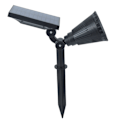 Miniatyrbillede 3 af 8: Vandtæt 2 stk 7LED Solar Plænelys Spotlights Udendørs Have Yard Landskab Spike LysVarm Hvid