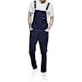 Miniatyrbild 1 av 3: Herr Slim Fit Denim Bib Jumpsuit Romper Jeans Casual Overalls Snickarbyxor Blå L