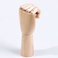 Miniatyrbillede 5 af 5: Træ Palm Leddresistent Mannequin Model til Kunstnere - 18cm
