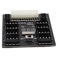 Miniatyrbilde 4 av 8: ATX PSU Power Board 5V 12V Utgang 24Pin til 8X 4Pin Plus 2X Spenningsindikator ATX Server Power Board for CHIA Mining