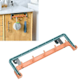 Miniatyrbilde 1 av 5: Appelsin Kjøkkenhåndkleholder - Over Skap Håndkle Stang for Bad, Balkong og Kjøkken (3 stk)