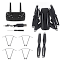 Miniatyrbillede 1 af 8: D58 Foldbar Drone Høj Definition Kamera Professionel RC Drone Quadcopter Optisk Flow 1080P