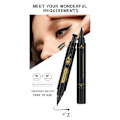 Pikkukuva 5 / 8: Kaksipuolinen vasen ja oikea nestemäinen eyeliner-kynä, vedenpitävä ja tahraamaton eyeliner, loistava lahja ystäville