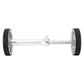 Miniatyrbillede 6 af 8: MEIJUN Easy Wheel Extension Telescopic Bar Easy Wheel Set 80mm Widening for Brompton 3sixtySilver