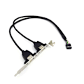 Pikkukuva 2 / 5: 2 Usb2.0 - 9-nastainen kotelon takapaneelin PCI-ohjainkortin emolevyn jatkokaapeli