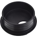 Miniatyrbilde 4 av 5: 6-delt sett med 45 mm svarte skrivebordshylser i plast for ledningshåndtering