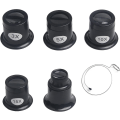 Pikkukuva 1 / 5: Set - 5-osainen set 3x, 5x, 10x, 15x ja 20x suurennuksella - Ihanteellinen korujen ja watch korjaukseen