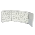 Miniatyrbillede 5 af 8: Foldbart Bluetooth-tastatur 63 taster Metal Ultratyndt Mini Foldebart Tastatur med Touchpad til Windows til IOS til Android Sølv