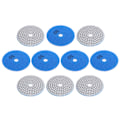 Miniatyrbillede 8 af 8: 10 stk 3 tommer slibeskiver puder pudsning polering diamant til marmor beton sten 50 mesh