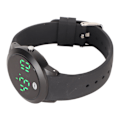 Miniatyrbillede 8 af 8: Digitalt vandtæt ur Multifunktionelt stilfuldt farveberøringsskærm Nedtællingstimer 12 24 timers sportsur Black Shell Black Belt Small