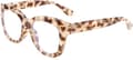 Retro Reading Glasses Thick Square Large Frame Blue Light Blocking Lens Anti-glare Digital Strain B2534
