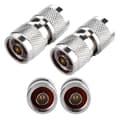 Miniatyrbilde 8 av 8: 2 stk. N-type kontakt N-type hann til N-type hann RF koaksial antenneadapter