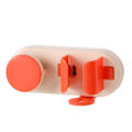 Miniatyrbillede 1 af 4: Multifunktionel vægmonteret tandbørsteholder til badeværelset, opbevaringshylde til tandbørster til husholdning, pink orange