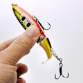 Miniatyrbillede 3 af 5: 2025 Egnet 5 stk. fiskelokkesæt 10 cm 15 g fiskekrog roterende hale fiskegrej agn til ferskvand saltvand karpe aborre gedde osv.