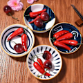 Miniatyrbild 5 av 5: Japanska Smårätter set om 4, Sojasåsskålar, Dippskålar set