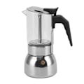 Miniatyrbillede 1 af 8: Glas Top Komfur Moka Pot Elektrisk Komfur Moka Pot med Rustfrit Stål Base Klassisk Kaffemaskine 4 Kopper