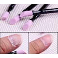 Miniatyrbillede 4 af 8: Quartz Neglebåndsskubber Pen Dobbelt Ende Quartz Scrubs Sten Neglebåndsfjerner Skubber Trimmer Død Hud Cutter Pen Stick Manicure Pleje Værktøj