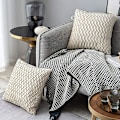 Miniatyrbillede 2 af 5: Velour Pudebetræk 45*45cm til Stue Sofa, Sæt med 2 Ensfarvede Firkantede Pudebetræk Soveværelsesdekoration