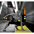 Pikkukuva 1 / 5: Spiderman Venom Cosplay-puku - Pää ja runko erillään