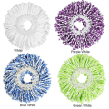 Miniatyrbild 5 av 5: 2-pack universal ersättningsmopphuvuden i mikrofiber för 360 rotationsmoppar - Superabsorberande för kemtvätt av trägolv