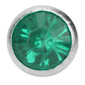 Miniatyrbild 7 av 8: B Akryl Diamant 8mm Dekorativ DIY Nitar Kläder Tillbehör 8mm Silver Kant KristallSmaragd