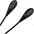 Miniatyrbillede 2 af 5: Musik Nodeholder Lampe Clip-on 2 Dobbelte Arme 4 LED Fleksibel