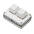 Pikkukuva 8 / 8: Mininäppäimistö 2 näppäintä USB punainen kytkin Plug and Play Ergonominen ohjelmoitava näppäimistö taustavalolla toimistomedian pelaamiseen