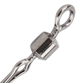 Miniatyrbillede 3 af 7: American Style Metal SubLine Clip Fishhook Swivel Quick Connector - Lille fiskegrej 6#
