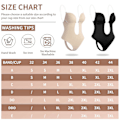Miniatyrbillede 3 af 3: Dyb V-hals Body Shaper Stropløs Rygløs Bodystocking til Kvinder M Hvid