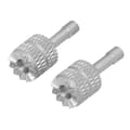 2 STK RC Fjernkontrollspaker Bærbar Kompakt Aluminiumslegering Ergonomisk Fjernkontrollvippe for Mini 3 Pro Sølvgrå