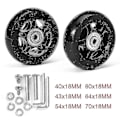 Pikkukuva 2 / 3: Hiljainen matkalaukun pyörä Universal Wheel Rubber Runner Matkalaukun laakerin korjaussarja -45mm*18mm Zekai 80mm*24mm
